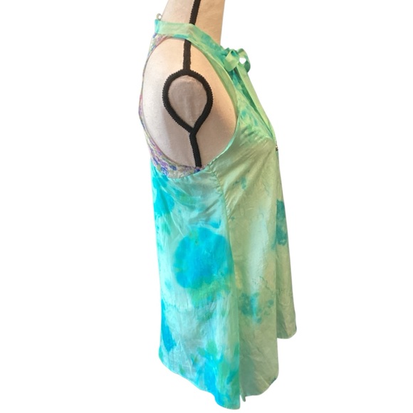 Aratta Watercolor Semisheer Lightweight Sleeveless Blouse Size XS NWT - Picture 5 of 15